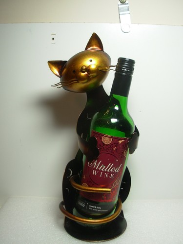 Metal wine bottle - metal, in