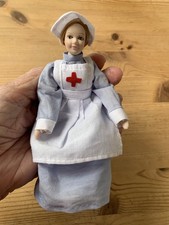 Doll - Bisque Head/Limbs. Nurse Doll - 6 inches tall. Excellent Condition. 