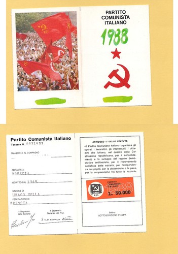 P164 card italian communist - p164,