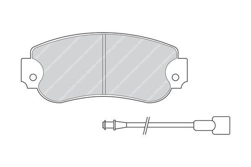 Genuine ferodo front brake pad - genuine,