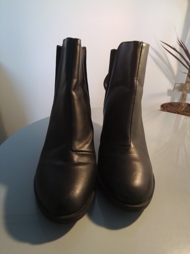 Black faux leather suede - faux,