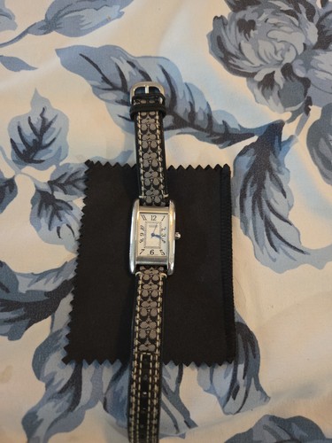 Coach black leather unisex - black,