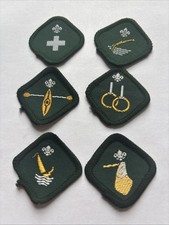 Six Scout Badges. Old