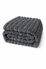 Luxury Ribbed Plush Throw