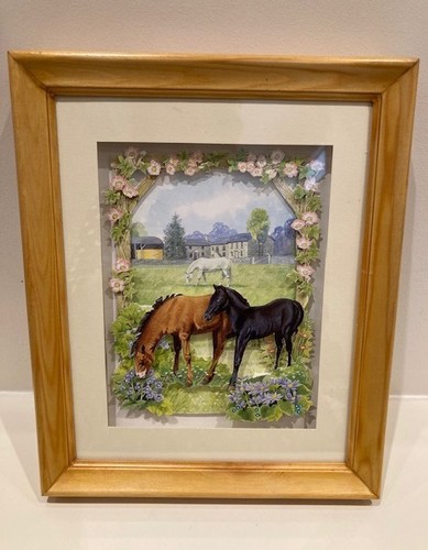 Framed paper tole - paper, tole/3d