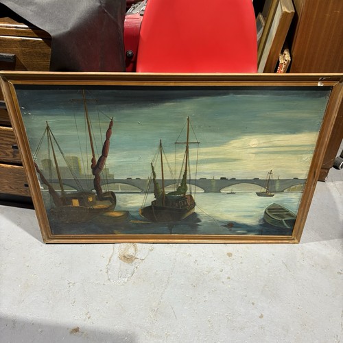 Vintage large oil board - vintage, on