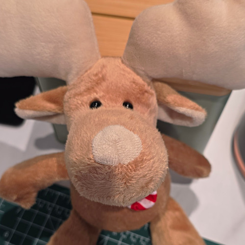 Kinder christmas moose plush - kinder,