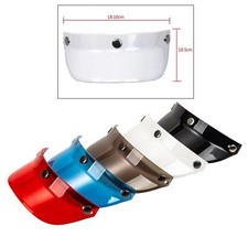 Motorcycles Helmet Peak Shield Open Face Retro   Visor with 3 Snap