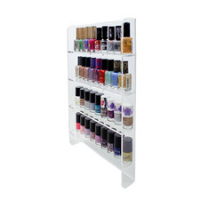 4 Tier Nail Polish Display, Wall Mounted, Beauty, Spa Cosmetic Retail (DS67/C)