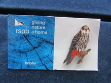 RSPB-HOBBY  PIN BADGE-NEW & CARDED WITH FREE POSTAGE 