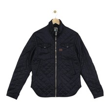 G-Star Quilted Jacket Mens Size M Black Tailored Slim Fit