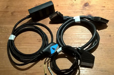 3 WAY SCART LEAD SPLITTER plus SCART cable & SCART to phono cable