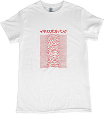 JAPANESE UNKNOWN PLEASURES Tshirt Joy Division Band Top 1970s Ian Curtis Tee 198