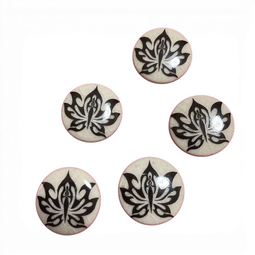 Satsuma buttons set white - buttons, 5