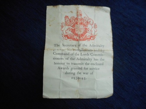 Genuine ww2 royal navy medal - genuine,