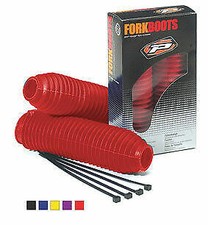 Fits HONDA XR600 XR650 XR 600 650 RED FORK BOOT GAITORS PROGRIP LARGE