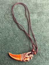 Faux Yak Bone Carving Tiger