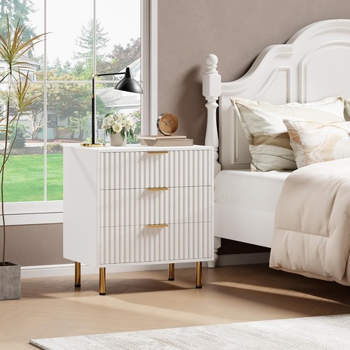 Modern fluted drawer dresser - fluted,