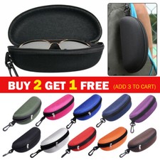 Portable Zipper Eye Glasses Sunglasses Hard Case Box Protector Large Hold Gift