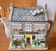 Annie Rowe Western House Emmerdale the Woolpack Ceramic Teapot Ornament