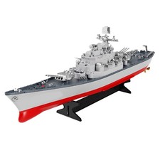 Remote Control Battleship Remote Control Boat 2.4GHz Waterproof Large Size Ship