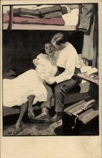 Artist Postcard Couple in a