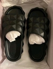 VALENTINO GARAVANI Roman Stud Turtle rubber slides sandals size EU 40 uk7 