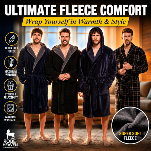 Mens gents dressing gown - dressing,