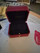 Empty Cartier Red Earrings Box