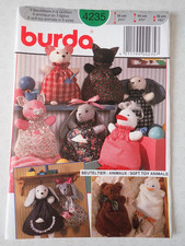 Vintage Burda 4235 sewing pattern toy animals (L72)