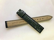 1 GERALD GENTA bracelet 16 mm BLACK strap Armband racing watch leather