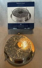 Boxed Set Of 6 Silver Plated Coasters With Holder/Bottle Stand By Barton & Lloyd