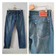 Men's Levi's 504 jeans, blue denim, straight leg, ripped distressed, W34 L34