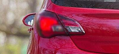 Left rear lamp - rear, for