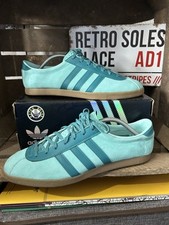 Adidas Originals ® London Aqua Turquoise Suede UK 10.5 2023