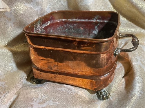 Antique copper square - copper,