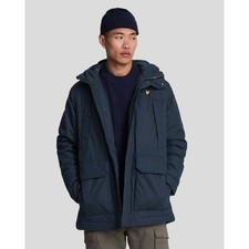 Men's Lyle And Scott Microfleece Parka 2.0 Jacket in Blue