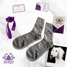 SALUKI SOCKS UNISEX ONE SIZE