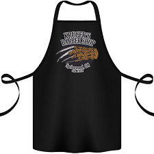 Krugers Barber Shop Funny Halloween Cotton Apron 100% Organic