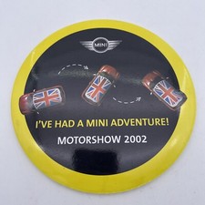 Vintage Oversized Badge Birmingham Motorshow 2002 BMW Mini Adventure launch 15cm