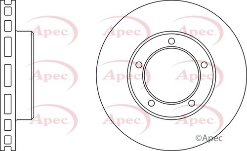 Apec red front brake discs - apec,