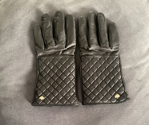 Black mulberry gloves soft - black,