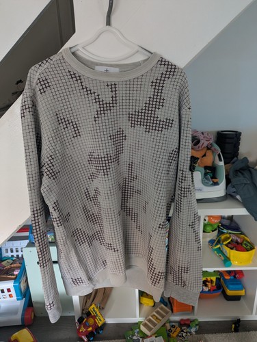 Stone island grid camo - camo, jumper