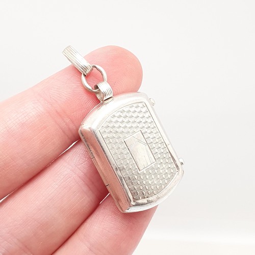 Antique solid silver locket - antique,
