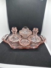 Art Deco Pink Depression Glass