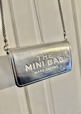 Marc Jacobs The Mini Silver Handbag RRP £250 Dust Bag Included VGC
