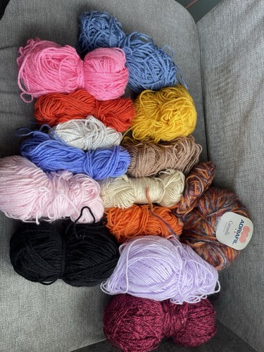 Acrylic and mohair yarn - and, yarn/