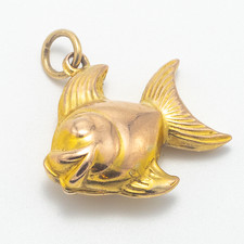 Vintage large goldfish - large, charm