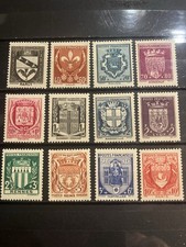 French Stamps 1941 Coats Of