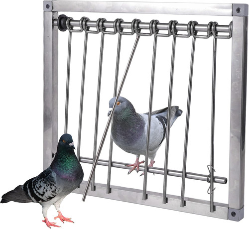 Stainless steel pigeon trap - steel,